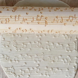 EMBOSSED ROLLING PIN | MUSIC PATTERN 35 cm