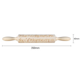 EMBOSSED ROLLING PIN | MUSIC PATTERN 35 cm