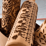 ROLLINGART EMBOSSING ROLLING PIN | CHRISTMAS PATTERNS