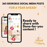 THE ULTIMATE SOCIAL MEDIA BUNDLE | 365 POSTS DONE FOR YOU | BONUS HIGHLIGHT IG STORIES TEMPLATES, COVERS, REELS , FRAMES
