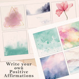 60 blank printable affirmation cards, Blank watercolor note cards, Blank scripture cards, Digital download journaling cards, Vision board, Digital Planner Stickers | Bullet Journal,Vision board, Digital Planner Stickers