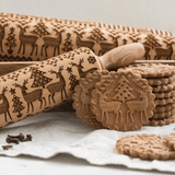 ROLLINGART EMBOSSING ROLLING PIN | CHRISTMAS PATTERNS