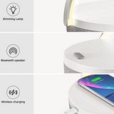 3-in-1 PORTABLE BEDSIDE LAMP WITH BLUETOOTH SPEAKER & WIRELESS CHARGER | ELYPSE PRO