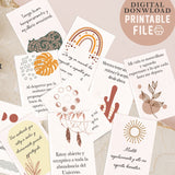 Printable Affirmation cards in Spanish, Affirmation Cards For Manifesting & Law of Attraction , Boho Affirmation Cards, Printable Affirmations, Boho Affirmation Deck, Motivational Cards, Manifestation Cards, Daily Positive Affirmations , Boho Prints, Digital Download, Spanish cards, Latina power