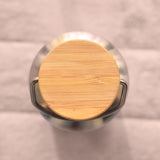 REUSABLE WATER BOTTLE -FOOD GRADE STAINLESS STEEL AND BAMBOO
