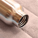 REUSABLE WATER BOTTLE -FOOD GRADE STAINLESS STEEL AND BAMBOO