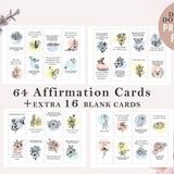 Printable Affirmation Cards, Positive Daily Affirmations , Affirmation Deck, Motivational Cards, Manifestation Cards,Positive affirmation cards printable ,Flower prints , Affirmation Cards For Manifesting , Law of Attraction , Digital Download, Manifestation kit, Vision board cards , Manifestating Mindset, Positive quotes , Self Help printables , Gift for mom , Gift for her