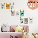 PRINTABLE AFFIRMATION CARDS FOR KIDS BACK TO SCHOOL KIT | MOTIVATIONAL CARDS FOR CHILDREN | BOHO