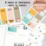 PRINTABLE AFFIRMATION CARDS FOR KIDS BACK TO SCHOOL KIT | MOTIVATIONAL CARDS FOR CHILDREN | BOHO