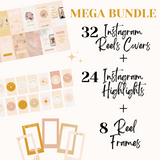 INSTAGRAM MEGA BUNDLE | HIGHLIGHT COVERS FOR STORIES | INSTAGRAM REEL COVER TEMPLATES | INSTAGRAM REEL FRAMES | GOOD VIBES COLLECTION