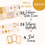 THE ULTIMATE SOCIAL MEDIA BUNDLE | 365 POSTS DONE FOR YOU | BONUS HIGHLIGHT IG STORIES TEMPLATES, COVERS, REELS , FRAMES