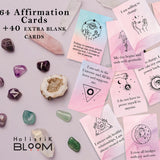 Printable Affirmation Cards ,Daily Positive Affirmations ,Affirmation Deck ,Motivational Cards ,Manifestation Cards Positivity Cards Digital,Printable gift, Anxiety Coping Cards,positive quotes printable, self love print at home, vision board kit, mystical, pastel colors