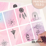 Printable Affirmation Cards ,Daily Positive Affirmations ,Affirmation Deck ,Motivational Cards ,Manifestation Cards Positivity Cards Digital,Printable gift, Anxiety Coping Cards,positive quotes printable, self love print at home, vision board kit, mystical, pastel colors