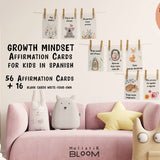 PRINTABLE AFFIRMATION CARDS FOR KIDS SPANISH | BACK TO SCHOOL KIT | AFIRMACIONES EN ESPAÑOL | WATERCOLOR