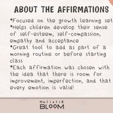 PRINTABLE AFFIRMATION CARDS FOR KIDS SPANISH | BACK TO SCHOOL KIT | AFIRMACIONES EN ESPAÑOL | BOHO