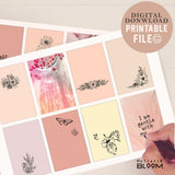 Printable Affirmation Cards, Positive Daily Affirmations , Affirmation Deck, Motivational Cards, Manifestation Cards,Positive affirmation cards printable ,Flower prints , Affirmation Cards For Manifesting , Law of Attraction , Digital Download, Manifestation kit, Vision board cards , Manifestating Mindset, Positive quotes , Gift for mom