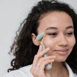 GUA SHA SCULPTOR & FACIAL ROLLER | GREEN JADE BASIC GIFT BOX