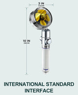 360 HYDROPOWER SHOWER HEAD | THE ULTIMATE SPA SHOWER HEAD