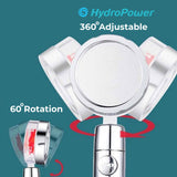 360 HYDROPOWER SHOWER HEAD | THE ULTIMATE SPA SHOWER HEAD