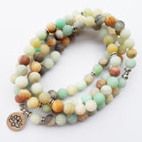 AMAZONITE MALA BRACELET | LOTUS