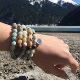 AMAZONITE MALA BRACELET | LOTUS