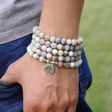 AMAZONITE MALA BRACELET | LOTUS