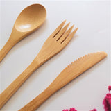 BAMBOO CUTLERY SET -ECO FRIENDLY PORTABLE CUTLERY