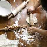 EMBOSSED ROLLING PIN | STAR PATTERN 39 cm