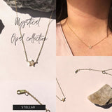 OPAL MOONSTONE GOLD NECKLACE | HEALING STONES