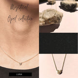 OPAL MOONSTONE GOLD NECKLACE | HEALING STONES