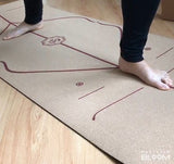HIGH-PERFORMANCE CORK YOGA MAT | BODY ALIGNMENT OR CHAKRA PATTERN