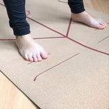 HIGH-PERFORMANCE CORK YOGA MAT | BODY ALIGNMENT OR CHAKRA PATTERN