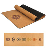 HIGH-PERFORMANCE CORK YOGA MAT | BODY ALIGNMENT OR CHAKRA PATTERN