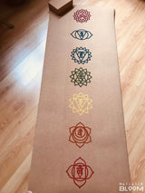 HIGH-PERFORMANCE CORK YOGA MAT | BODY ALIGNMENT OR CHAKRA PATTERN