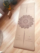 HIGH PERFORMANCE CORK YOGA MAT | ELEPHANT OR MANDALA PATTERN