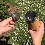 BAMBOO REUSABLE WATER BOTTLE | TEA INFUSER