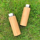BAMBOO REUSABLE WATER BOTTLE | TEA INFUSER