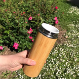 BAMBOO REUSABLE WATER BOTTLE | TEA INFUSER