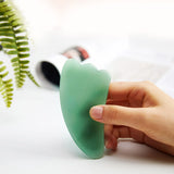 GUA SHA | NATURAL GREEN JADE & ROSE QUARTZ