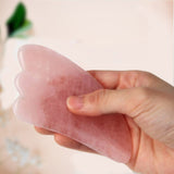GUA SHA | NATURAL GREEN JADE & ROSE QUARTZ