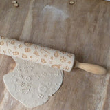 ROLLINGART EMBOSSING ROLLING PIN | CHRISTMAS PATTERNS
