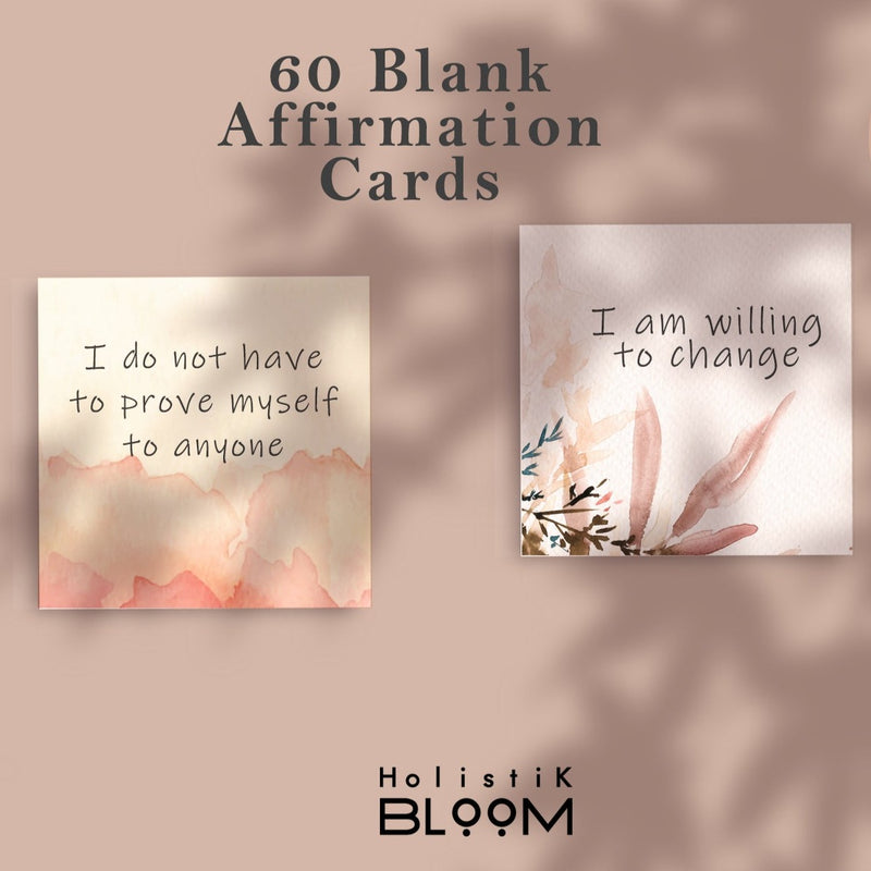 60 blank printable affirmation cards, Blank watercolor note cards, Blank scripture cards, Digital download journaling cards, Vision board, Digital Planner Stickers | Bullet Journal,Vision board, Digital Planner Stickers