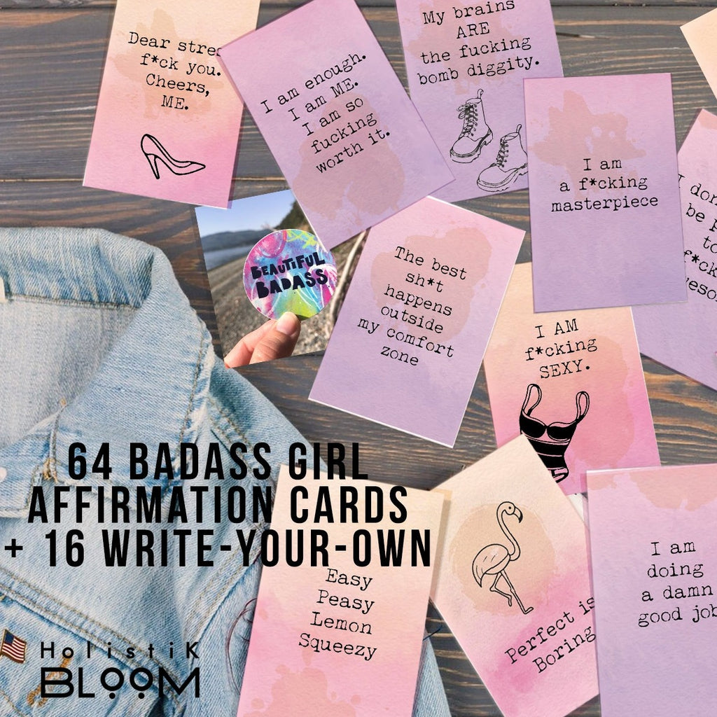 Printable Badass Affirmation Cards Sweary Affirmation Deck -  Portugal