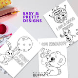 PRINTABLE COLORING BOOK FOR KIDS | CUTE ANIMALS WITH POSITIVE AFFIRMATIONS | DIGITAL DOWNLOAD