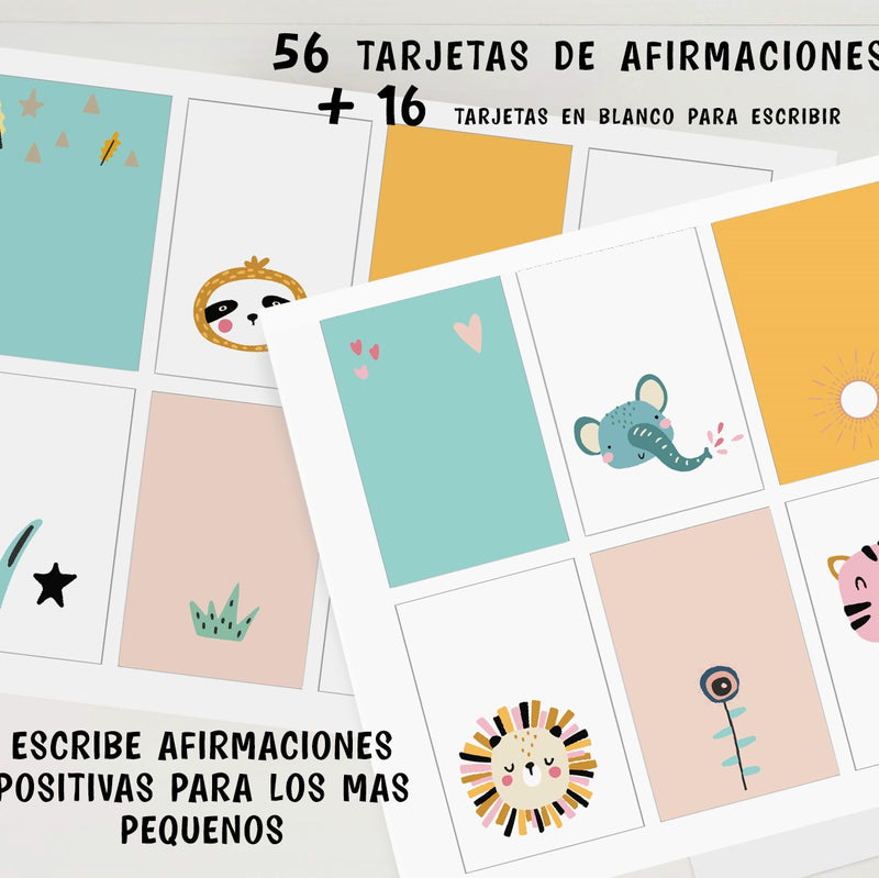 PRINTABLE AFFIRMATION CARDS FOR KIDS SPANISH | BACK TO SCHOOL KIT | AFIRMACIONES EN ESPAÑOL | BOHO