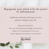 Printable Affirmation Cards, Positive Daily Affirmations , Affirmation Deck, Motivational Cards, Manifestation Cards,Positive affirmation cards printable ,Flower prints , Affirmation Cards For Manifesting & Law of Attraction , Digital Download, Manifestation kit, Vision board cards , Manifestating Mindset, Positive quotes , Self Help printables , Gift for mom