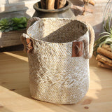HAND WOVEN SEAGRASS BASKET | EBORY
